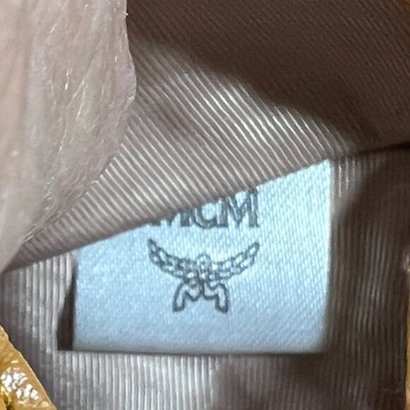 MCM Cognac Snap Envelope Clutch/Pouch NWOB